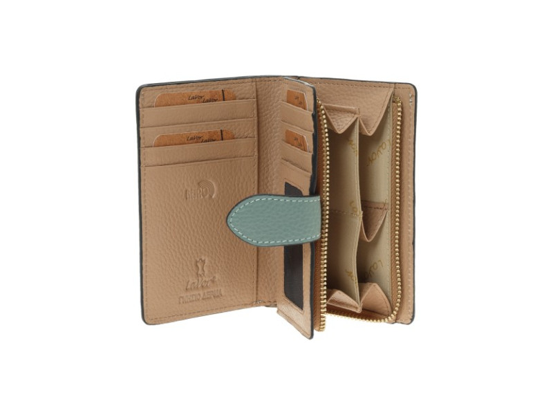 Γυναικείο δερμάτινο πορτοφόλι 6174 green LAVOR