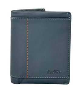 Ανδρικό δερμάτινο πορτοφόλι   6091 blue LAVOR