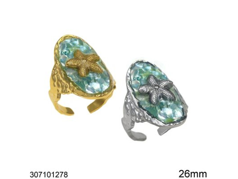 Ατσάλινο δαχτυλίδι 307101278