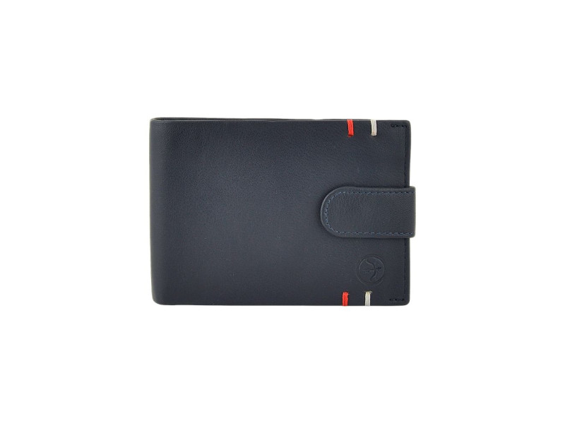 Ανδρικό δερμάτινο πορτοφόλι   099 DASTON blue