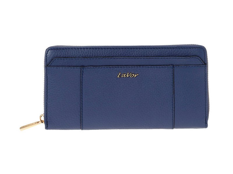 Γυναικείο Δερμάτινο Πορτοφόλι 6077 blue LAVOR