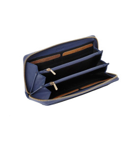 Γυναικείο Δερμάτινο Πορτοφόλι 6077 blue LAVOR