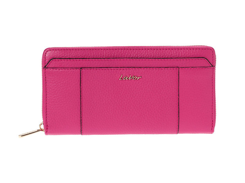 Γυναικείο Δερμάτινο Πορτοφόλι 6077 pink LAVOR