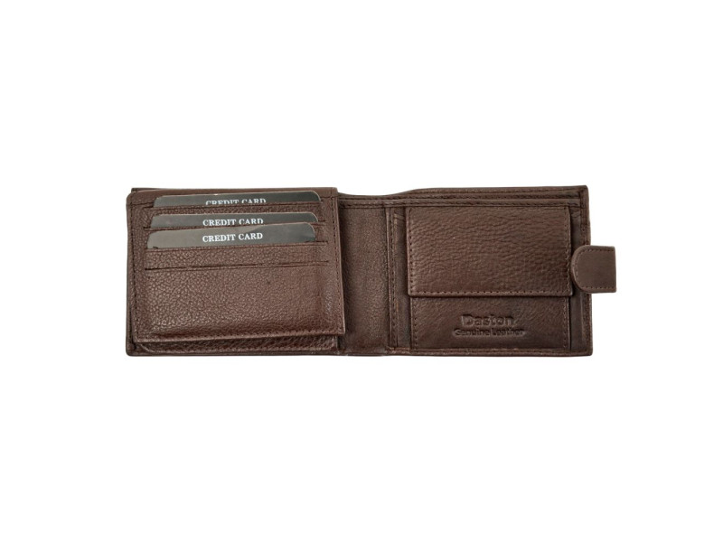 Ανδρικό δερμάτινο πορτοφόλι   116 DASTON br