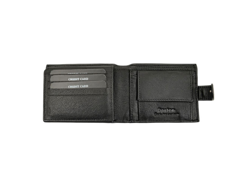 Ανδρικό δερμάτινο πορτοφόλι   116 DASTON black