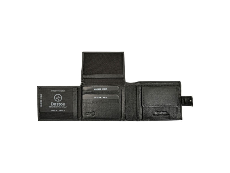 Ανδρικό δερμάτινο πορτοφόλι   116 DASTON black